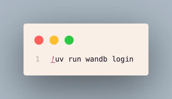 wandb login
